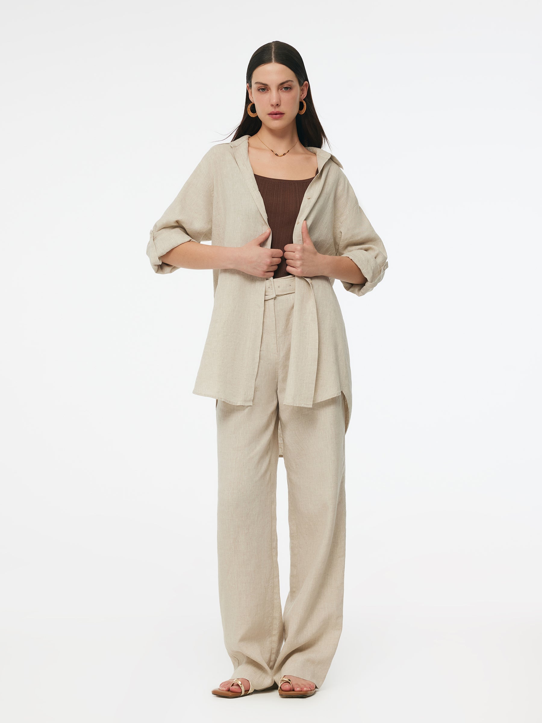 Valmere™ | 100% Linen Oversized Shirt
