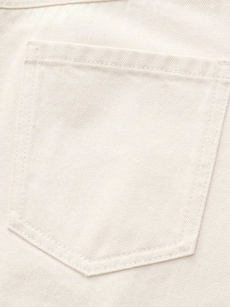 Valmere™ | 100% Cotton Denim Slit Skirt