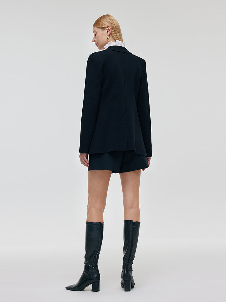 Valmere™ |Stretch Lapel Knit Blazer