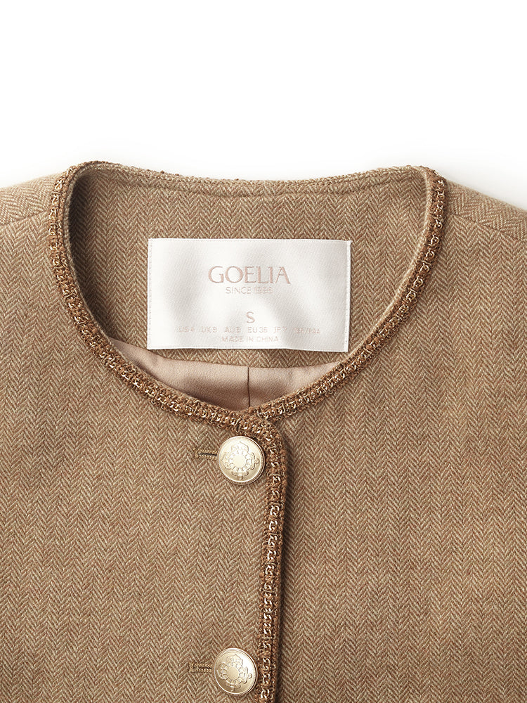 Valmere™ | Washable Wool Round Neck Jacket