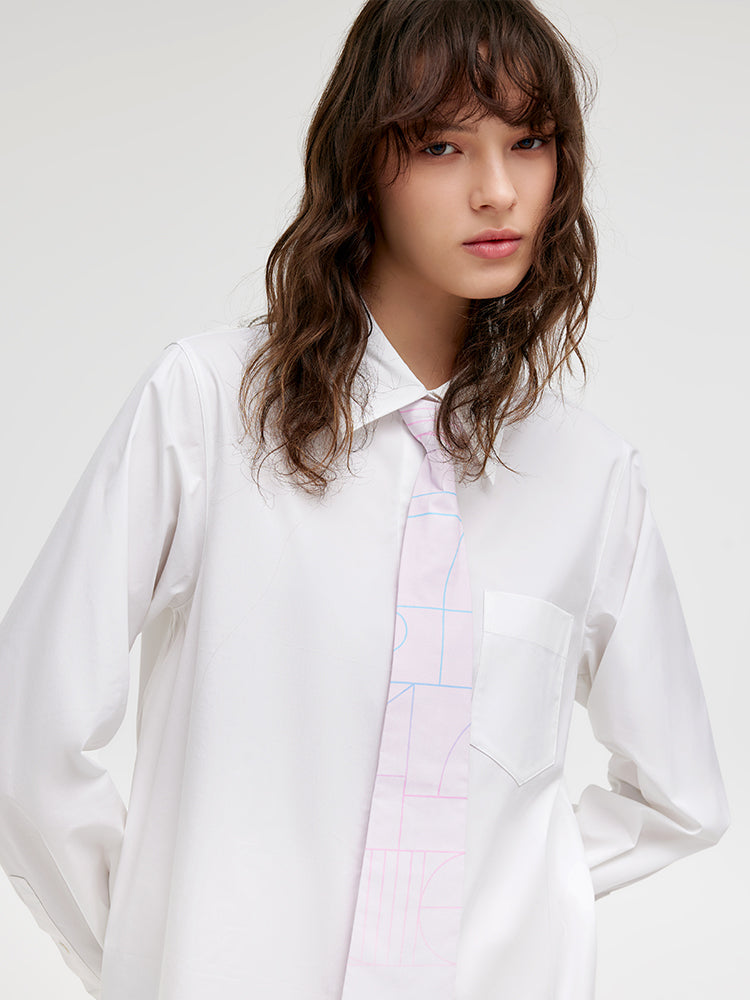 Valmere™ | Shirt Dress With Necktie