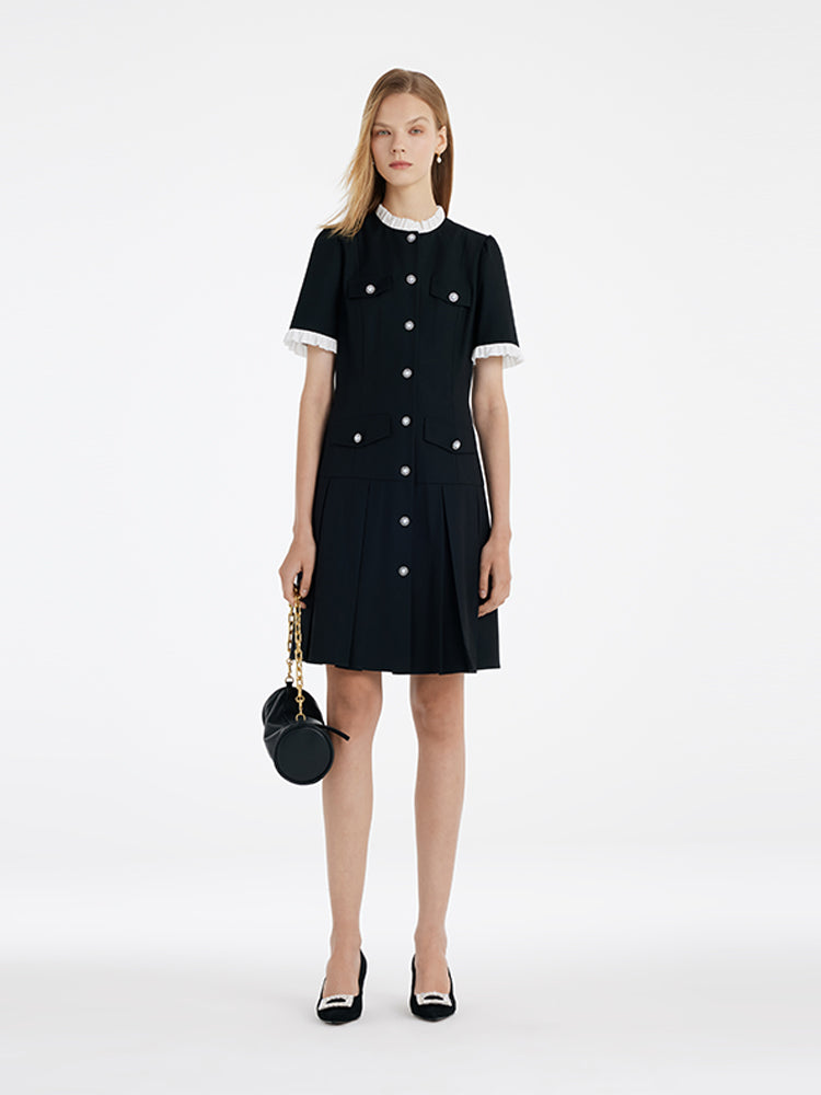 Valmere™ | Ruffle Trim Mini Dress