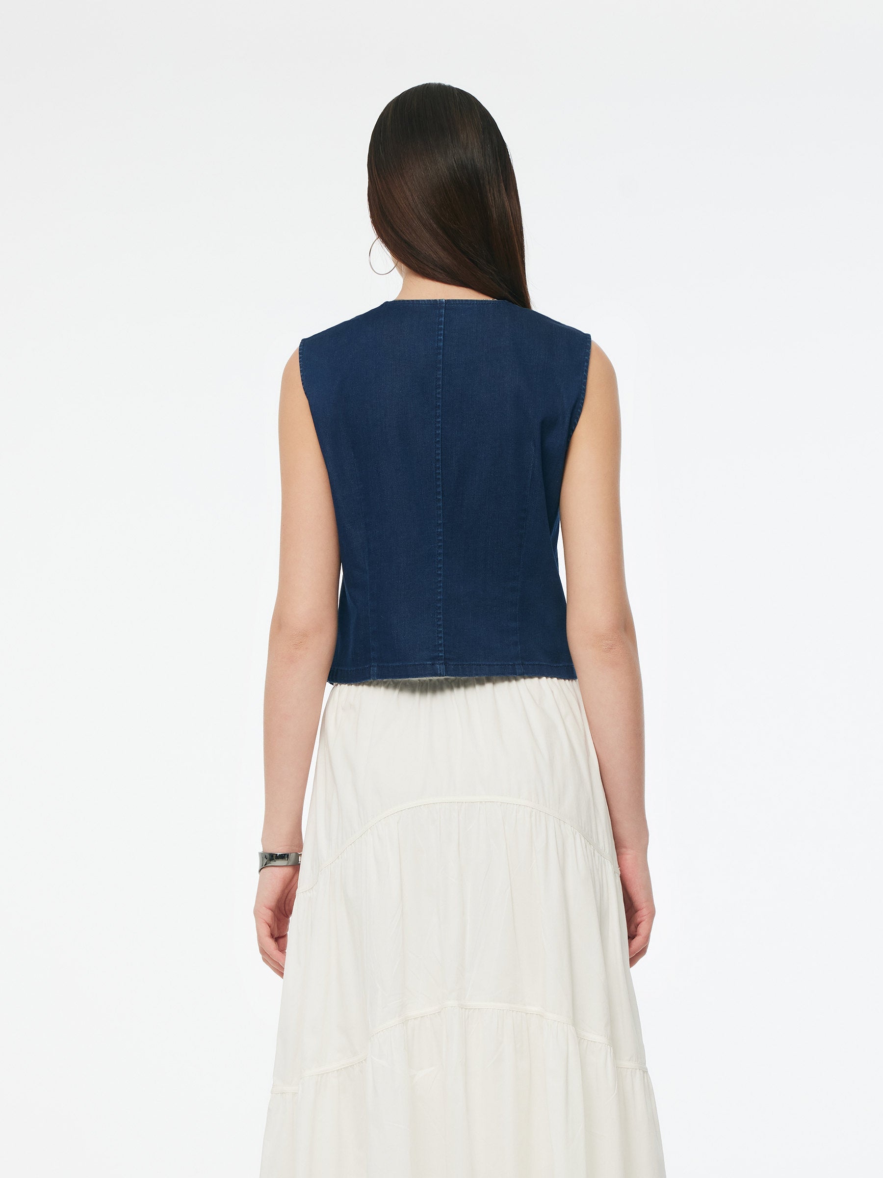 Valmere™ | Denim Stretchy Vest