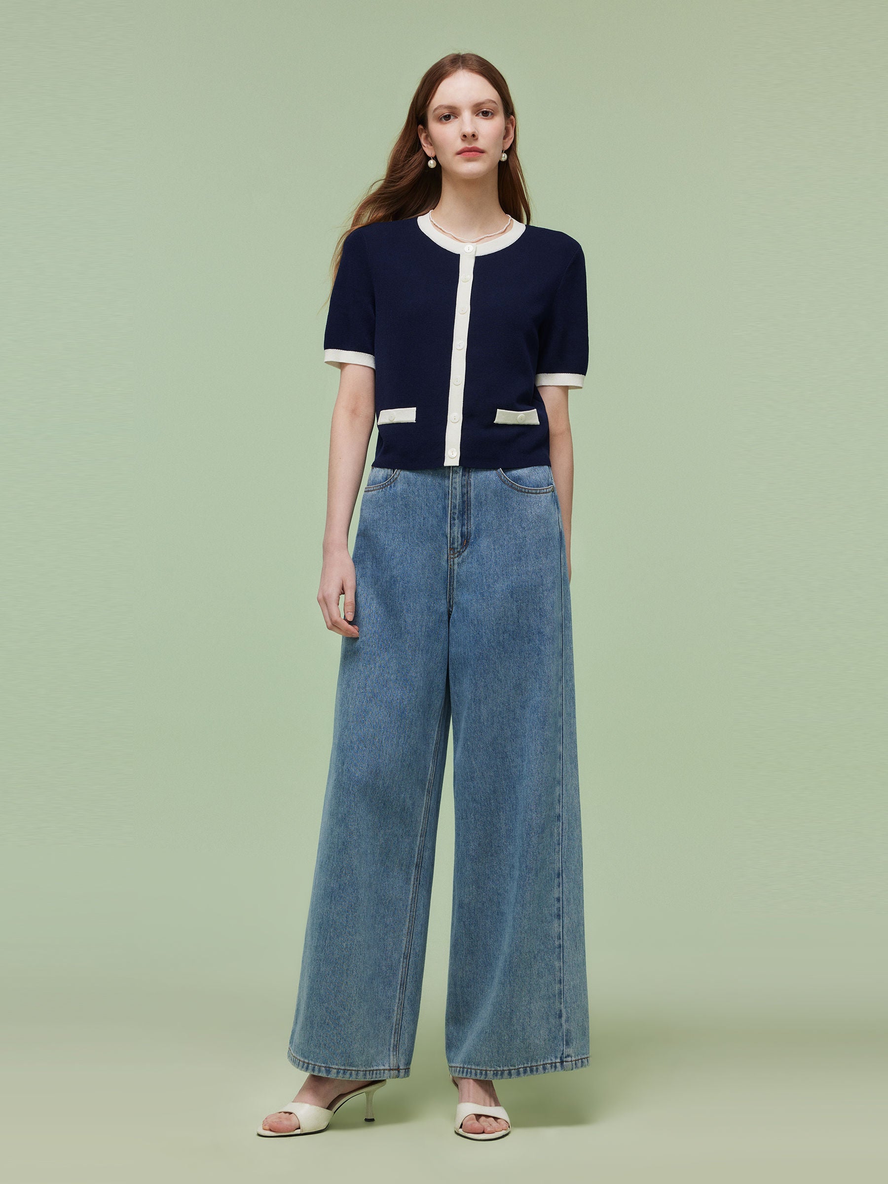 Valmere™ | Contrast Trim Cardigan