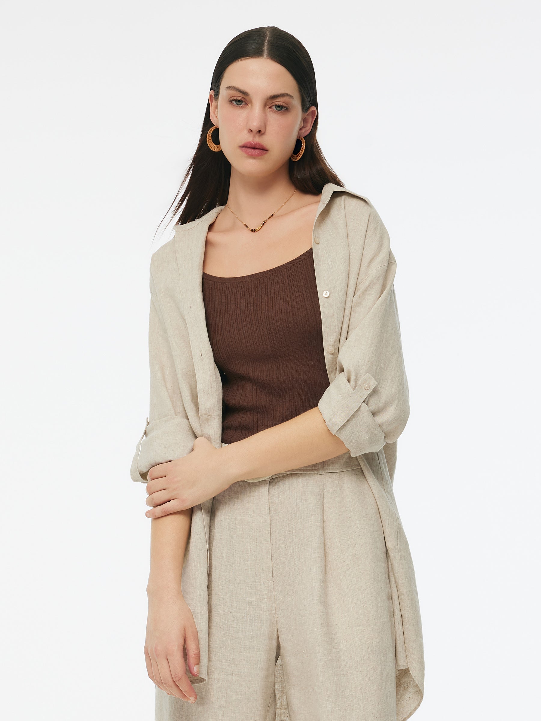 Valmere™ | 100% Linen Oversized Shirt