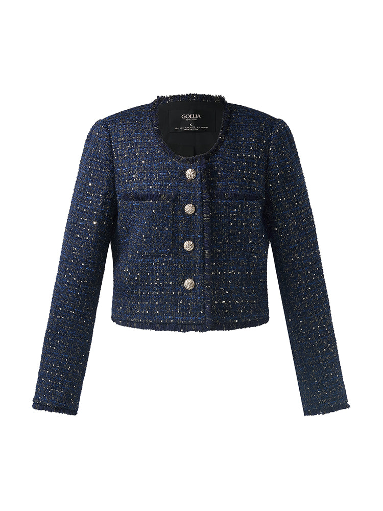 Valmere™ | Wool Blend Crop Jacket