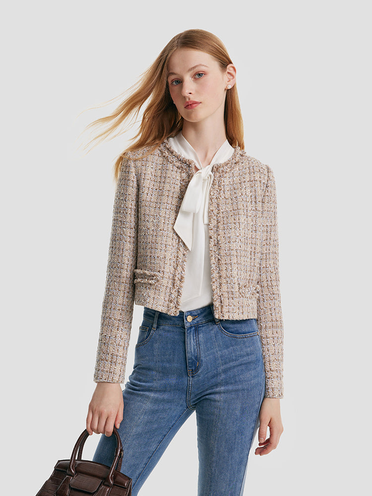 Valmere™ | Frayed Crop Jacket