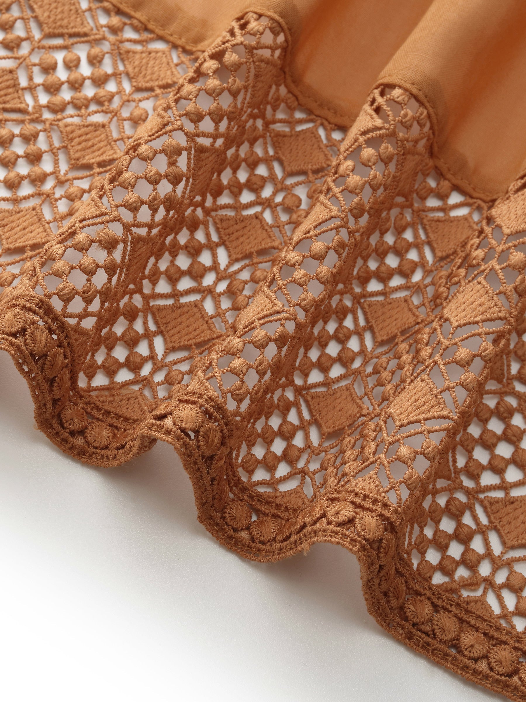 Valmere™ | 100% Cotton Patchwork Lace Embroidered Skirt
