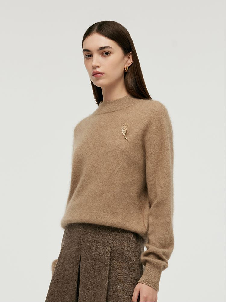 Valmere™ | Cashmere Mock Neck Sweater