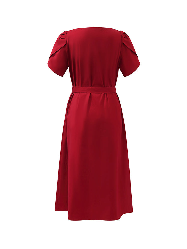 Valmere™ | Midi Dress With Belt