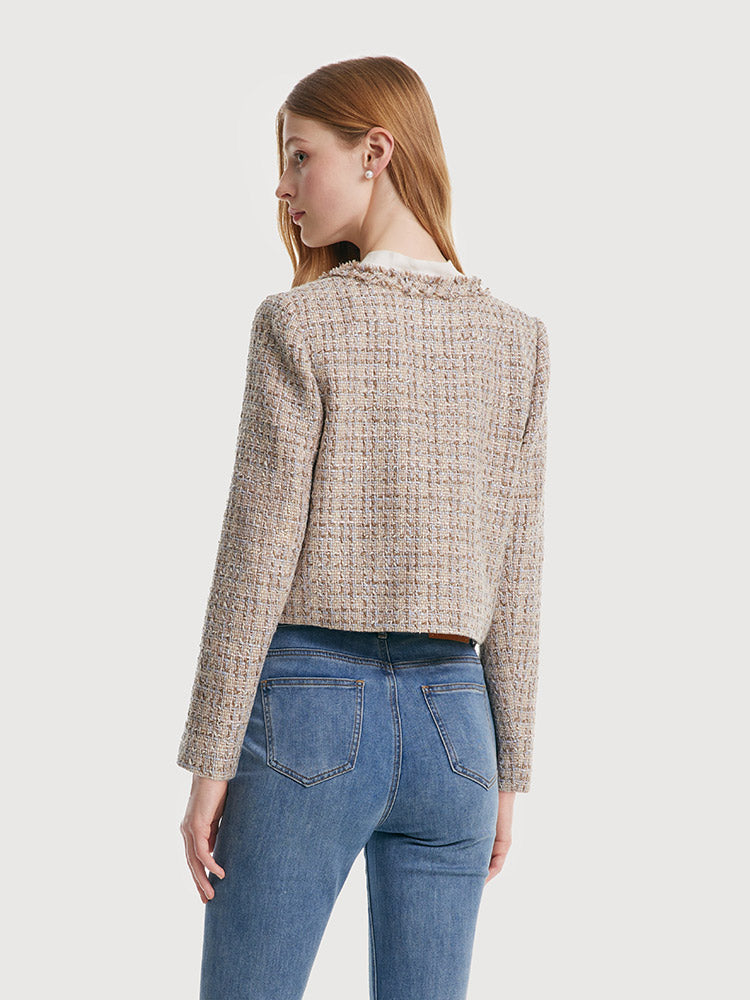 Valmere™ | Frayed Crop Jacket