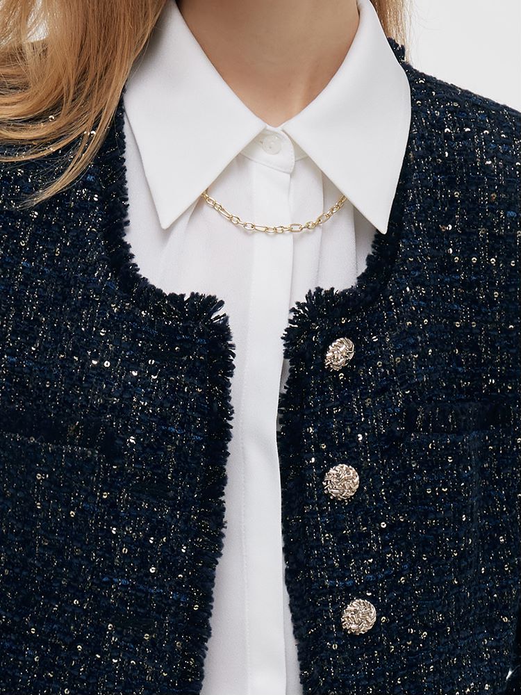 Valmere™ | Wool Blend Crop Jacket