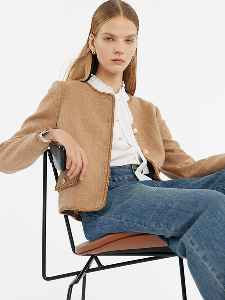 Valmere™ | Washable Wool Round Neck Jacket