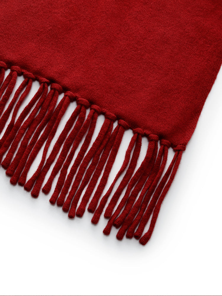 Valmere™ | 100% Wool Fringe Women Scarf