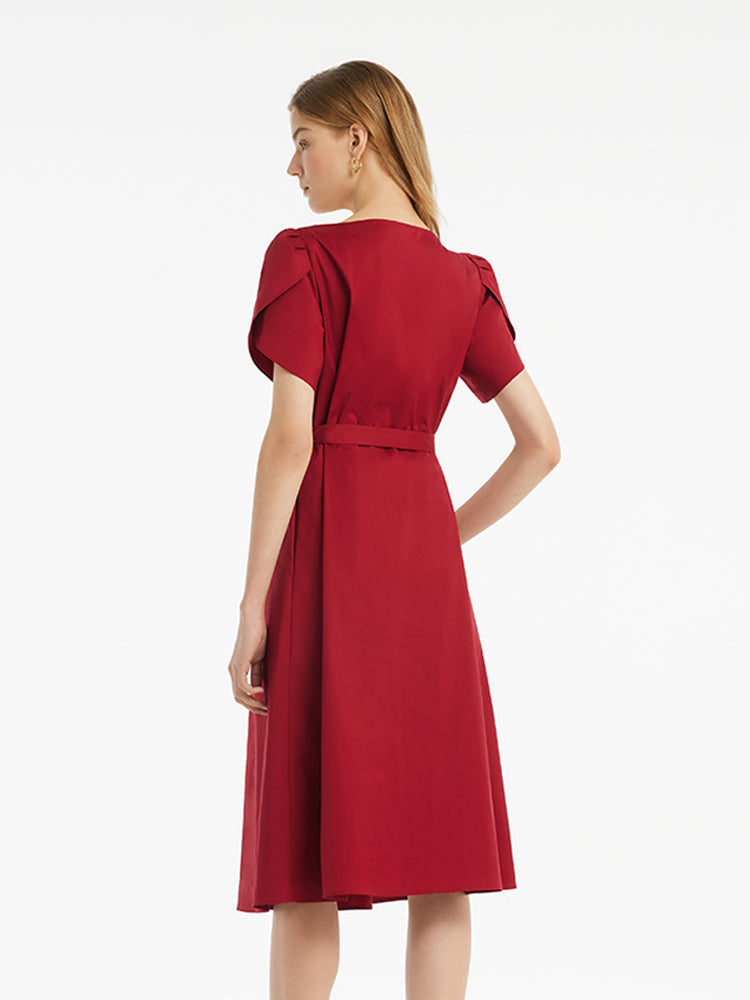 Valmere™ | Midi Dress With Belt