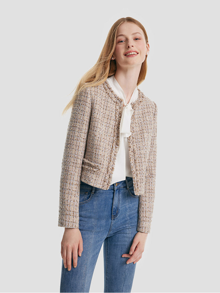 Valmere™ | Frayed Crop Jacket