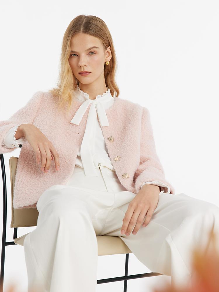 Valmere™ | Wool-Blend Crop Jacket