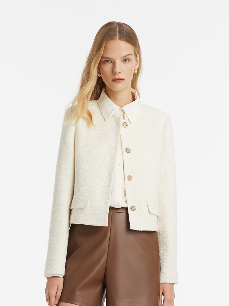 Valmere™ | Wool Blend Single-Breasted Jacket