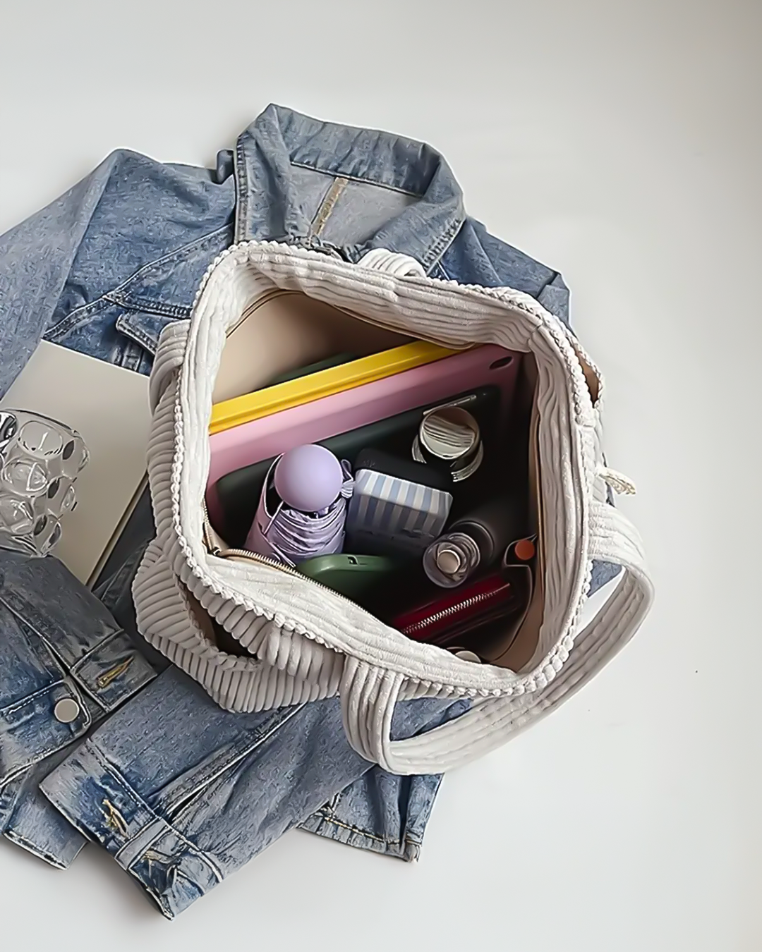 Valmere™ | Tilda Ribbed Shoulder Bag