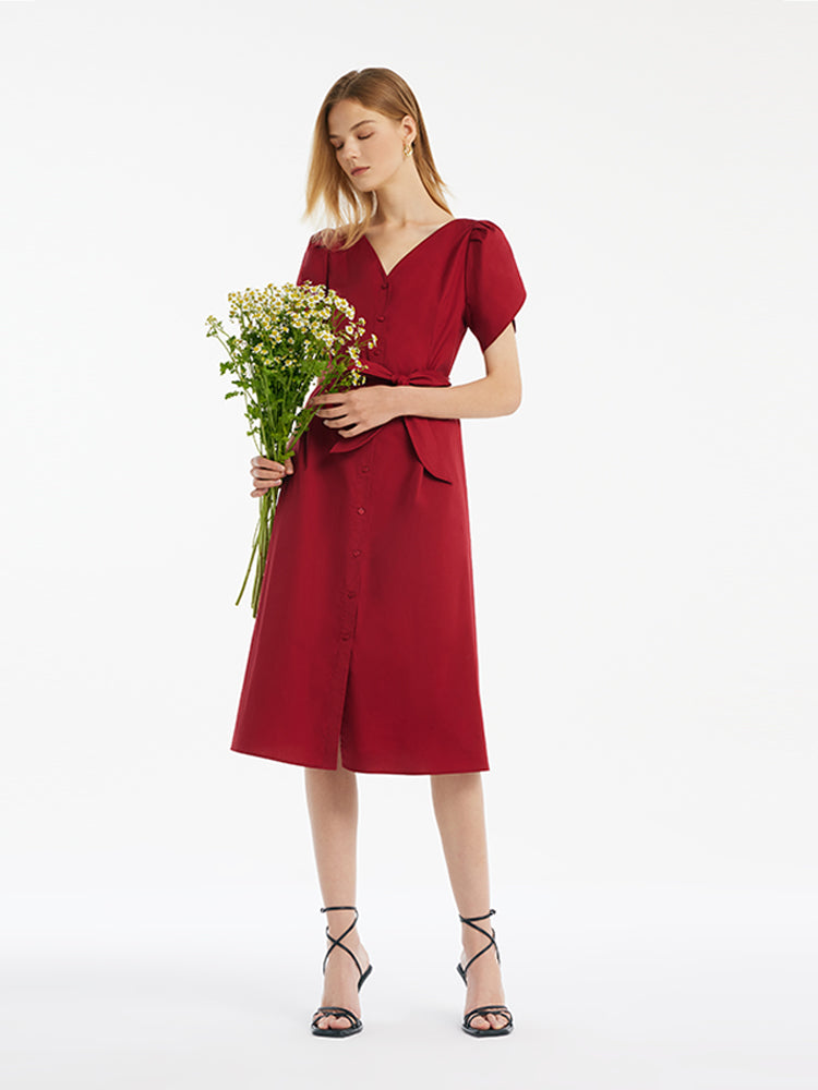 Valmere™ | Midi Dress With Belt