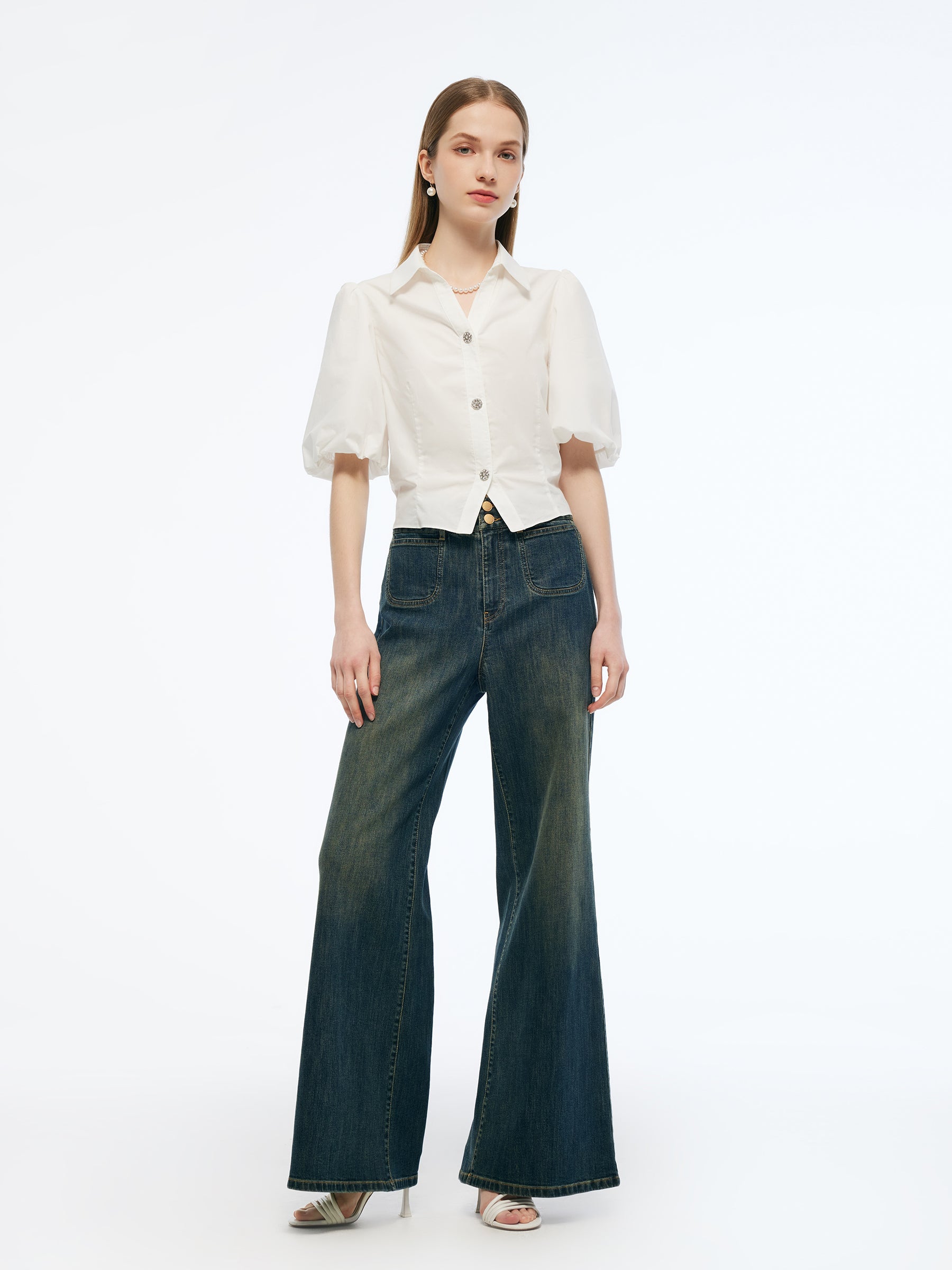 Valmere™ | High-Waisted Flared Jeans