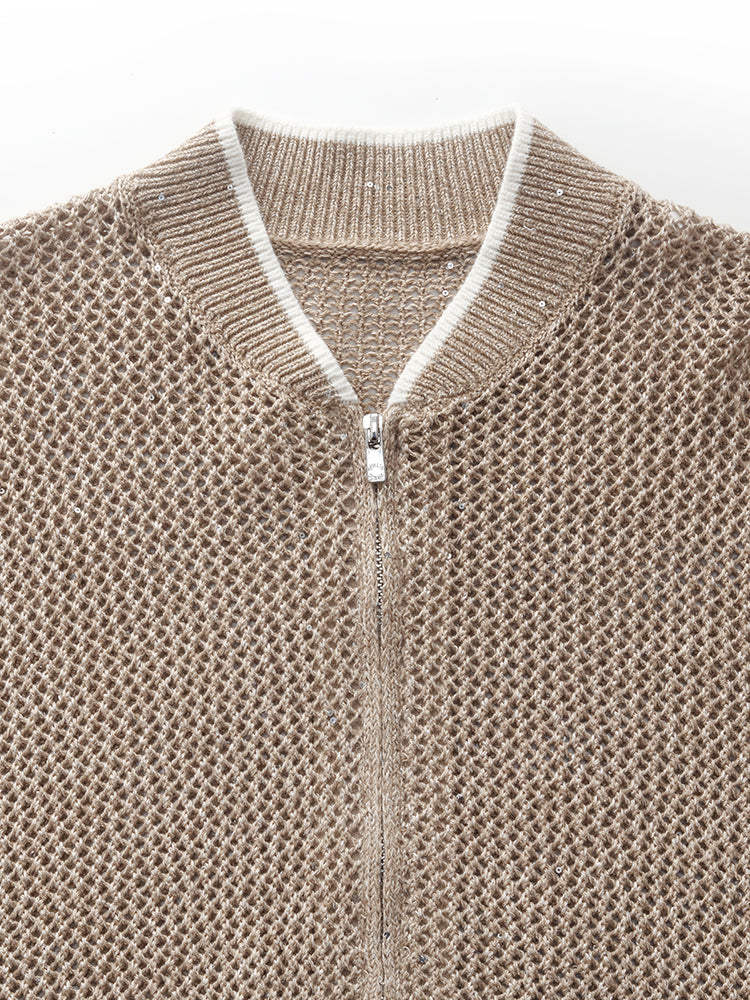 Valmere™ | Linen Zip-Up acket