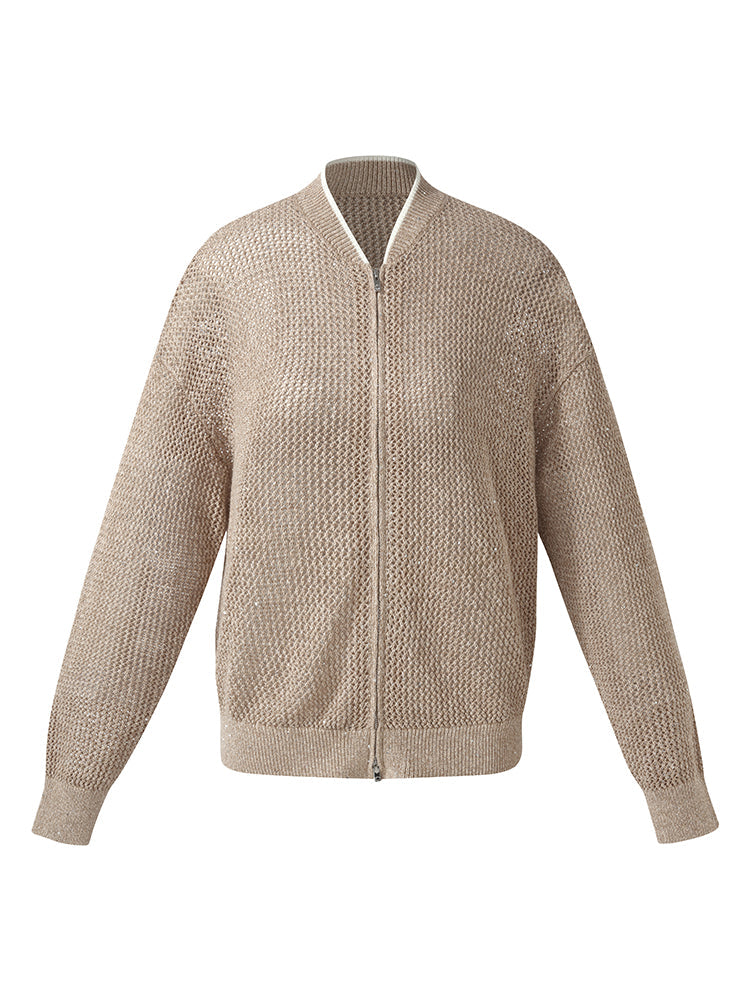 Valmere™ | Linen Zip-Up acket