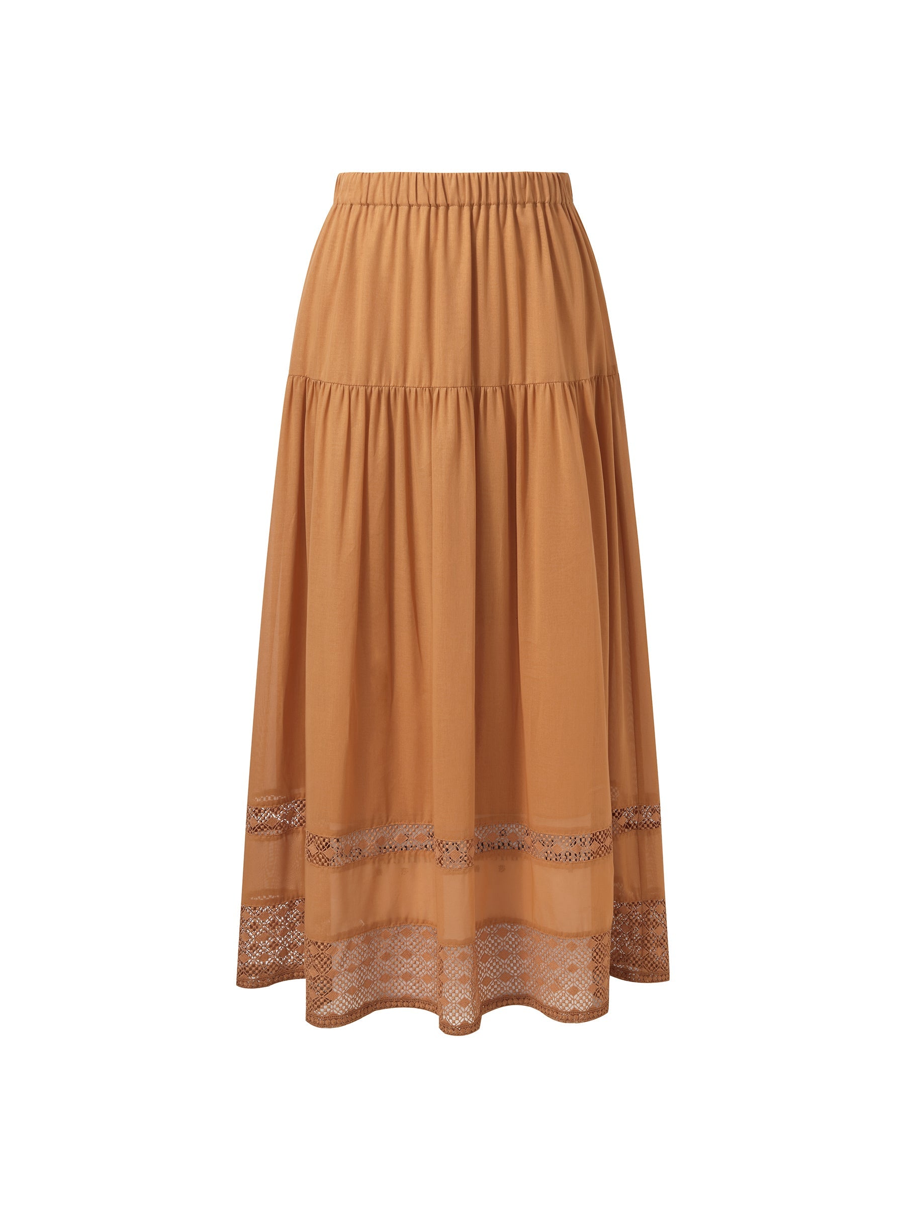 Valmere™ | 100% Cotton Patchwork Lace Embroidered Skirt