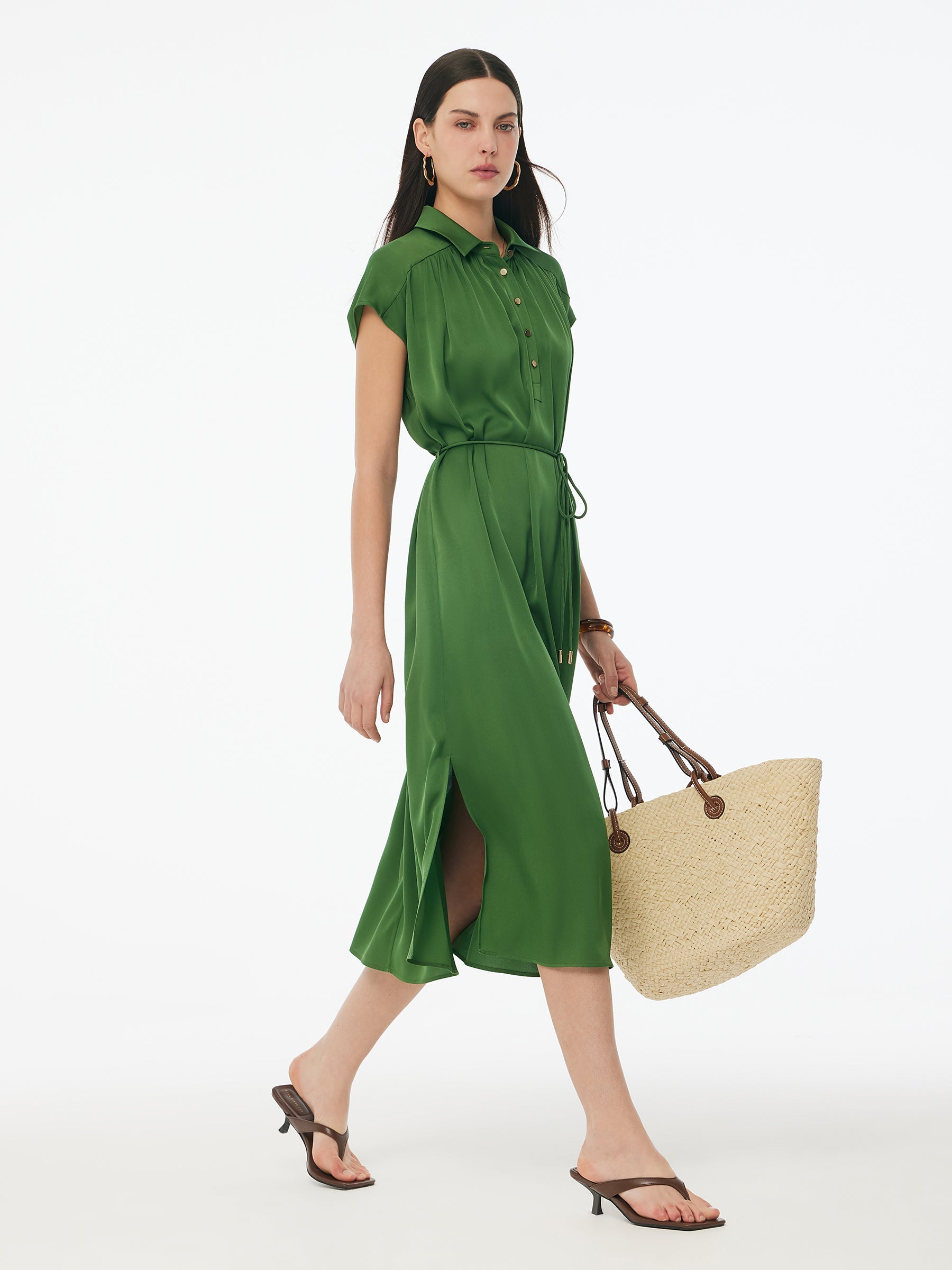 Valmere™ | Silk Stretch Maxi Dress