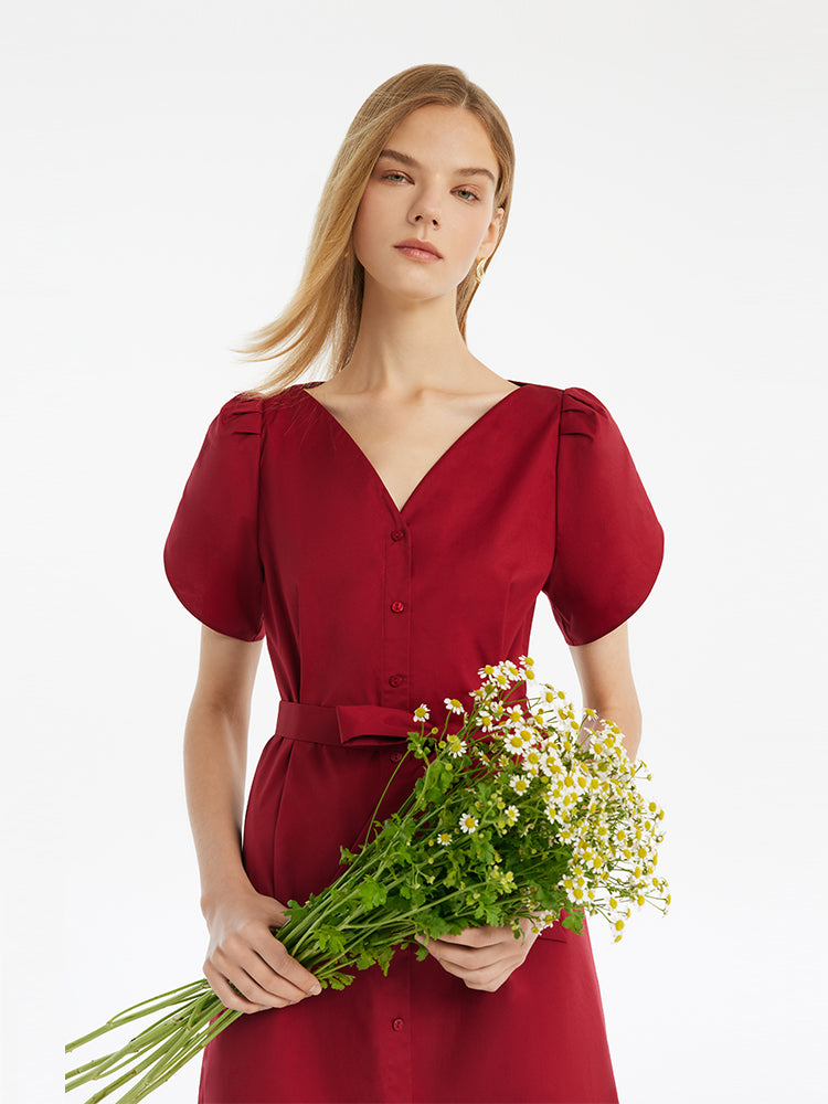 Valmere™ | Midi Dress With Belt