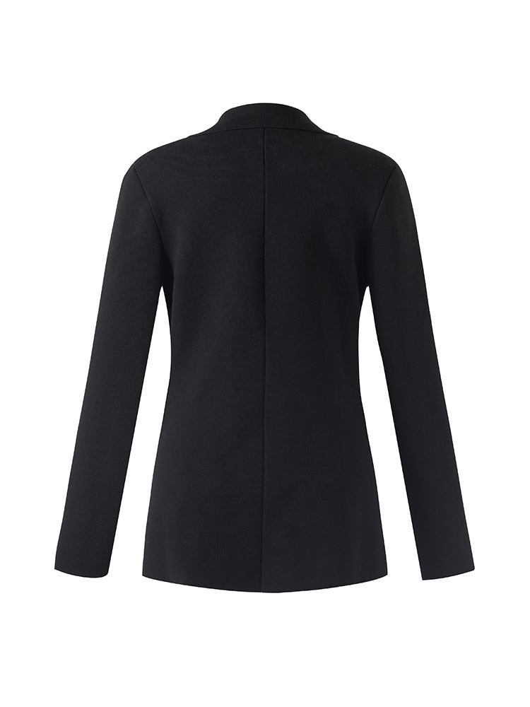 Valmere™ |Stretch Lapel Knit Blazer