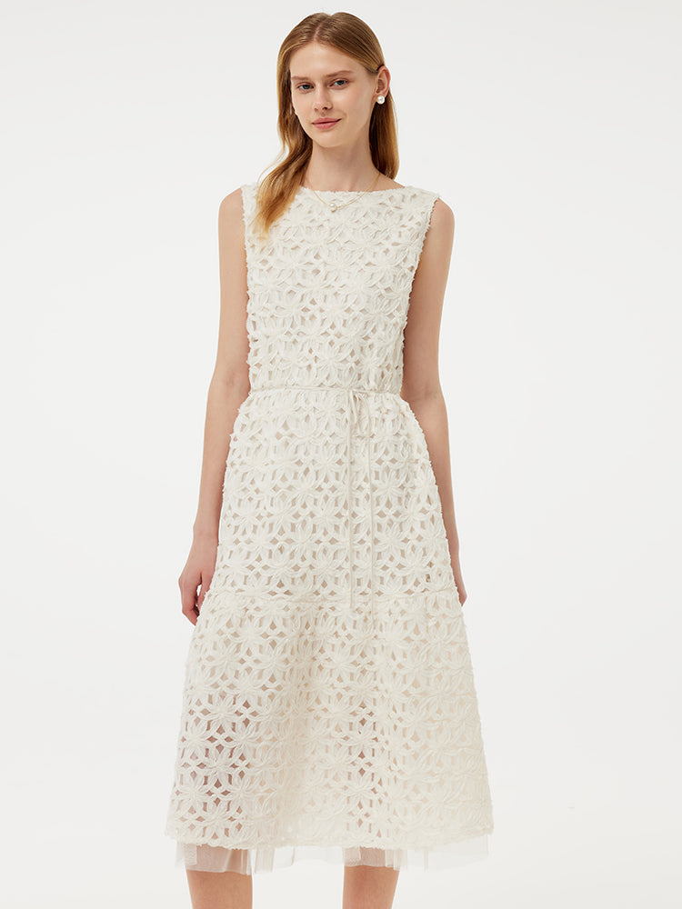 Valmere™ | Vest Midi Dress With Belt
