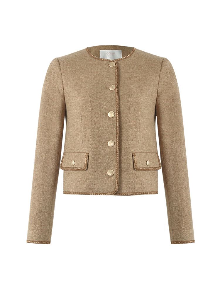 Valmere™ | Washable Wool Round Neck Jacket