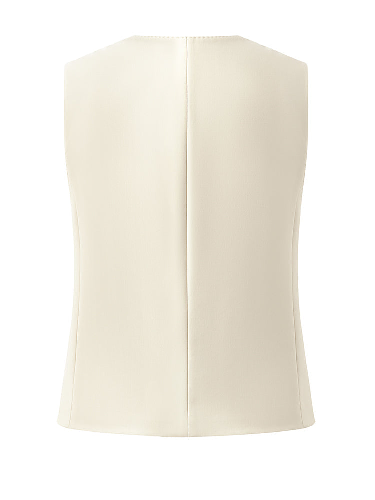 Valmere™ | Worsted Wool Single-Breasted Vest
