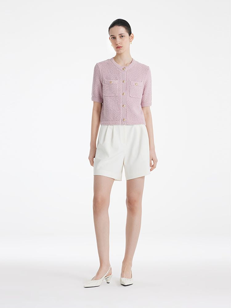 Valmere™ | Round Neck Knitted Women Cardigan