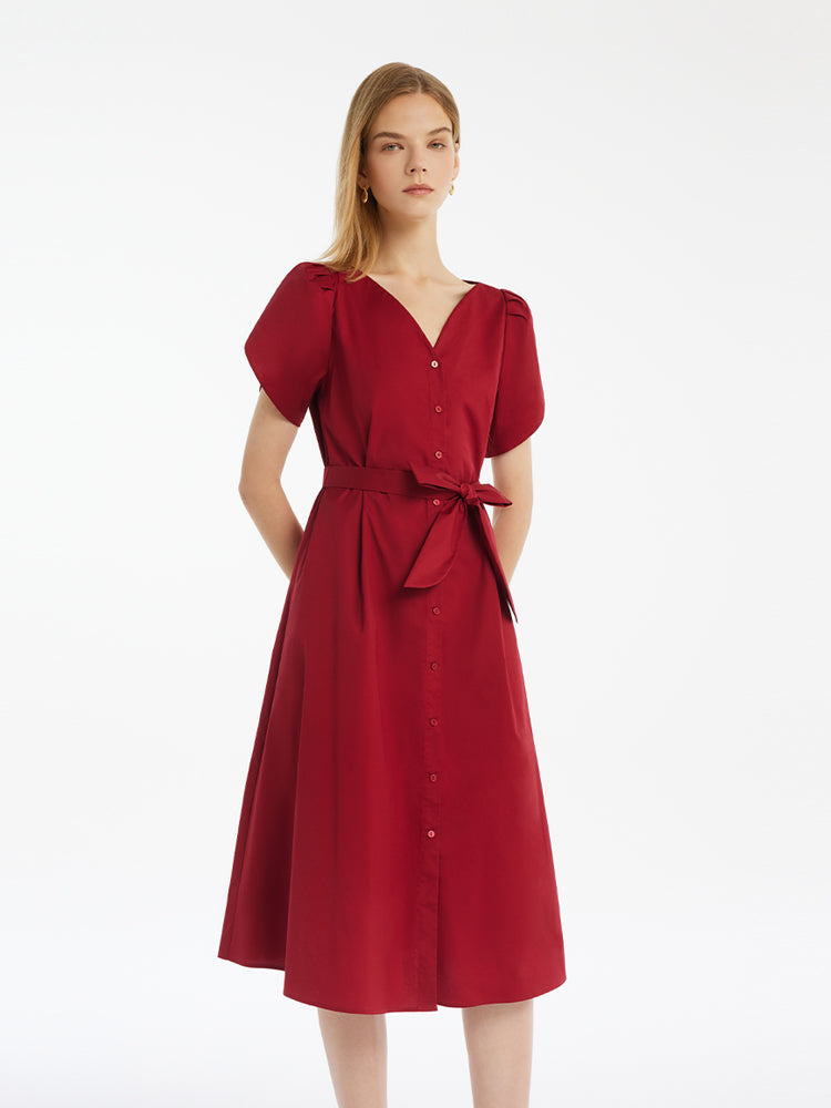 Valmere™ | Midi Dress With Belt