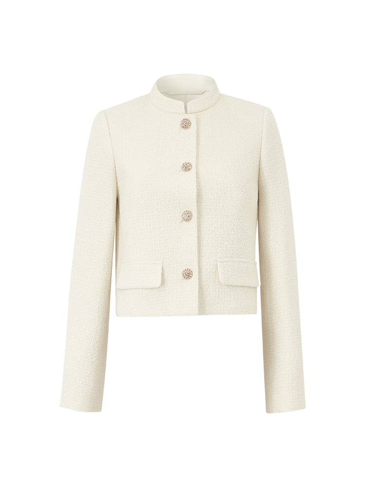 Valmere™ | Wool Blend Single-Breasted Jacket