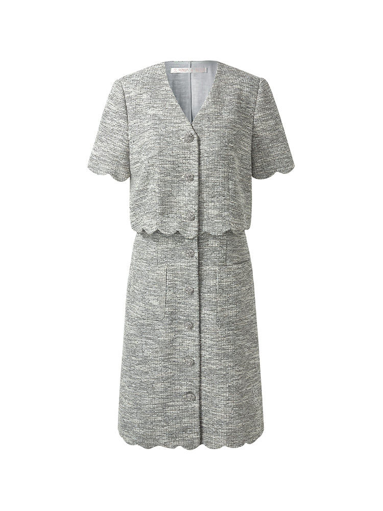Valmere™ | Faux Two-Piece Mini Dress