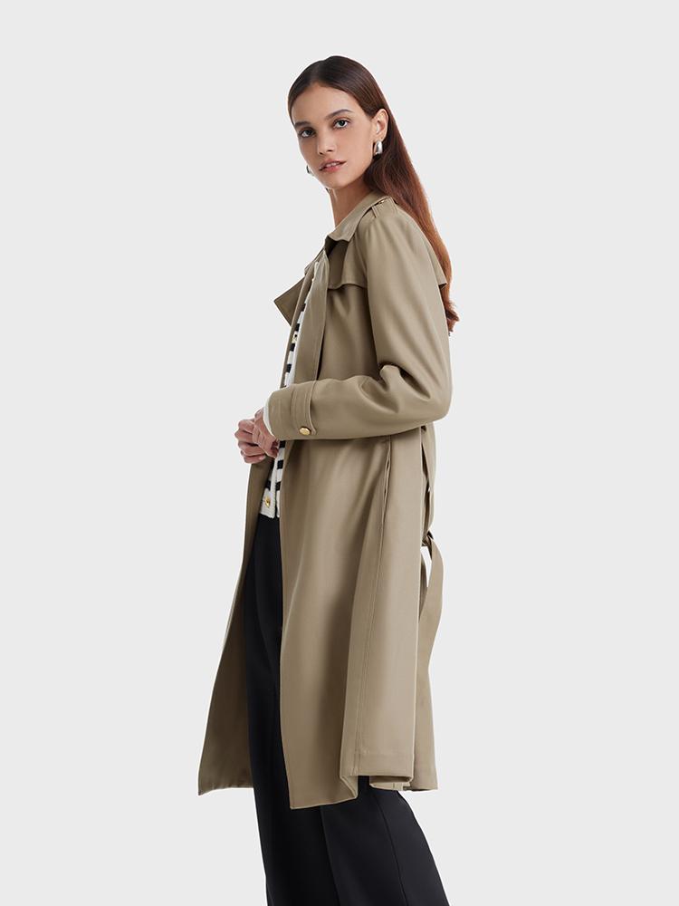Valmere™ | Woolen Trench Coat With Belt