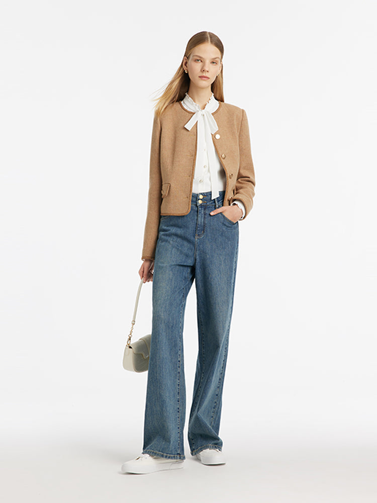 Valmere™ | Washable Wool Round Neck Jacket