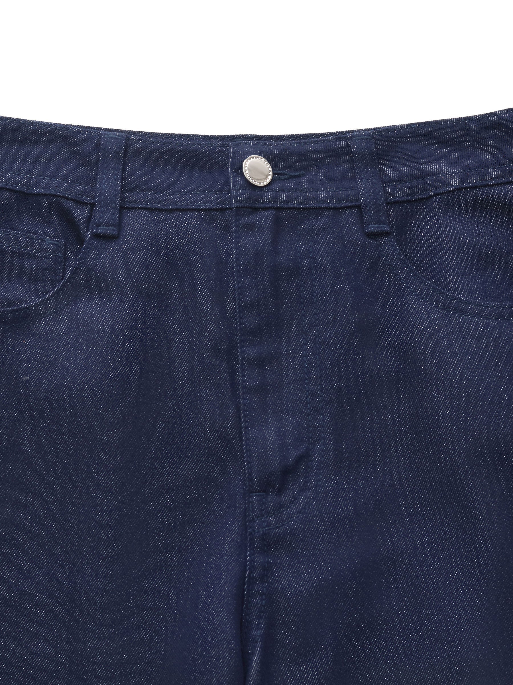Valmere™ | Denim Glitter Straight Jeans