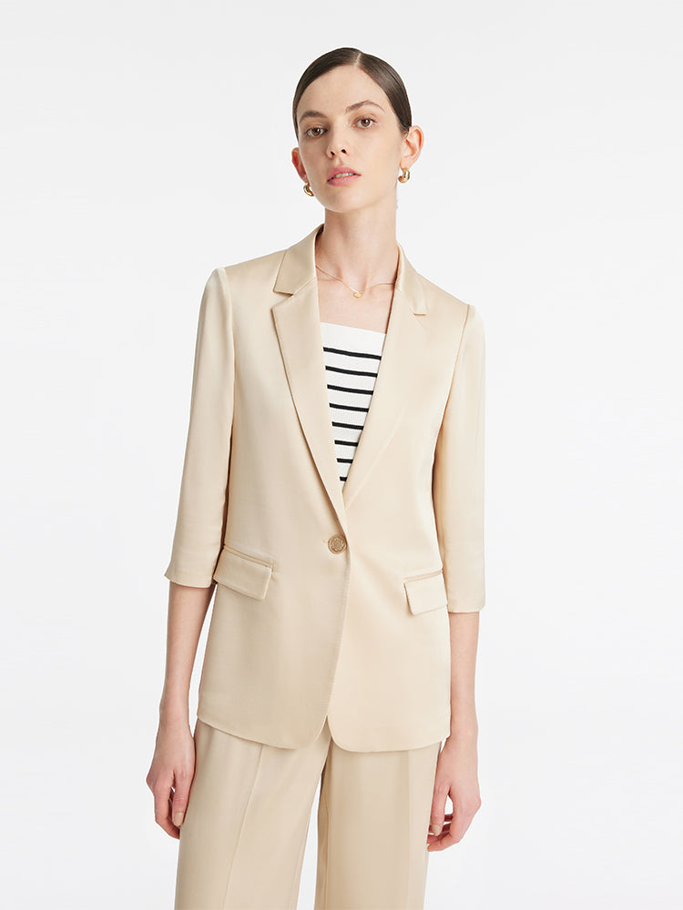 Valmere™ | Acetate One Button Blazer
