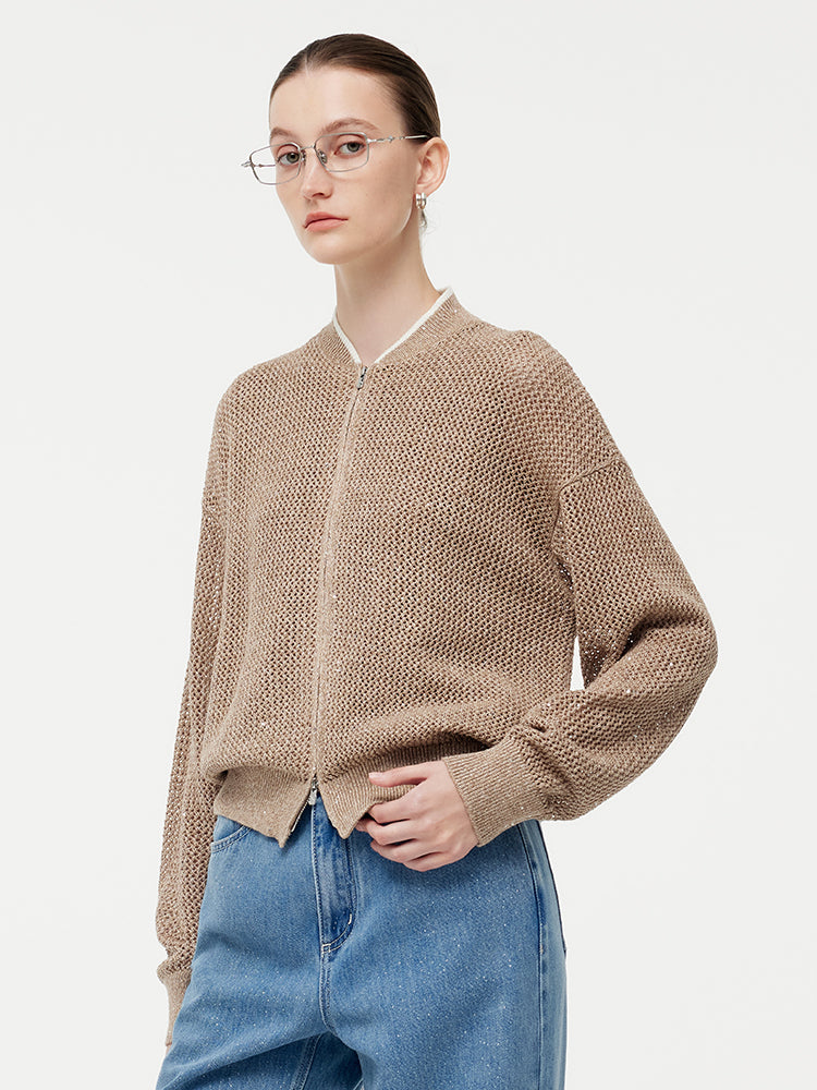 Valmere™ | Linen Zip-Up acket