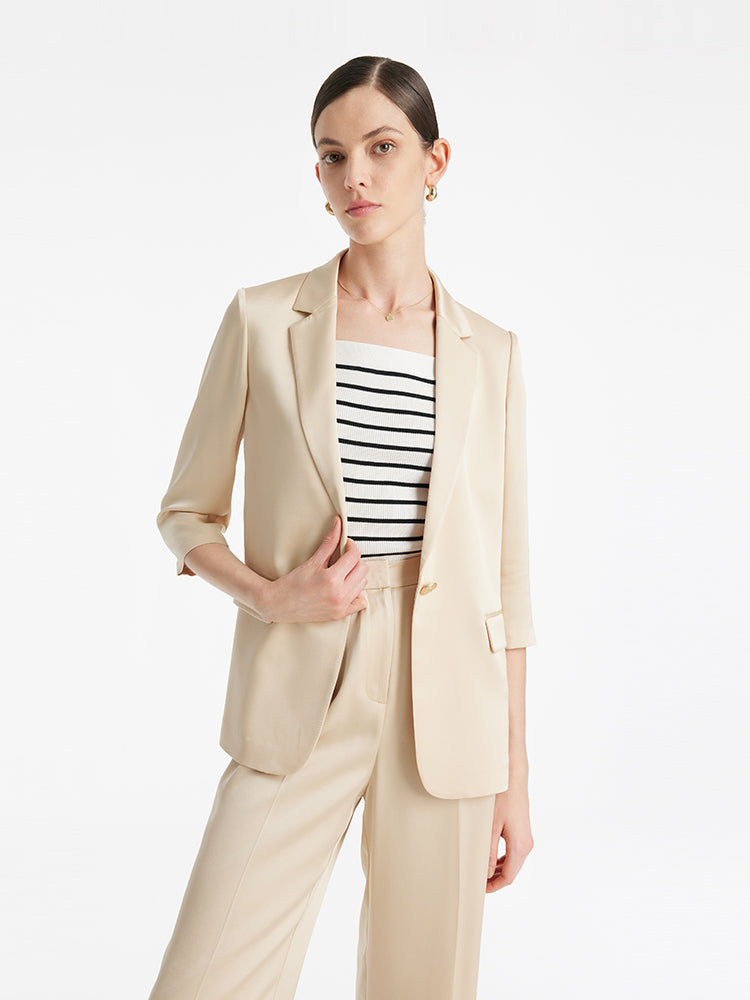 Valmere™ | Acetate One Button Blazer