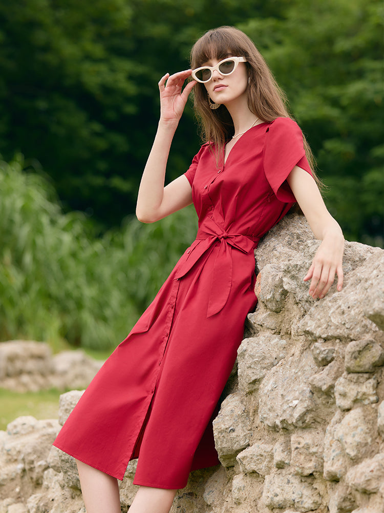 Valmere™ | Midi Dress With Belt