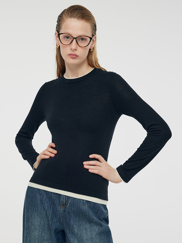 Valmere™ | Machine Washable Wool Knit Top