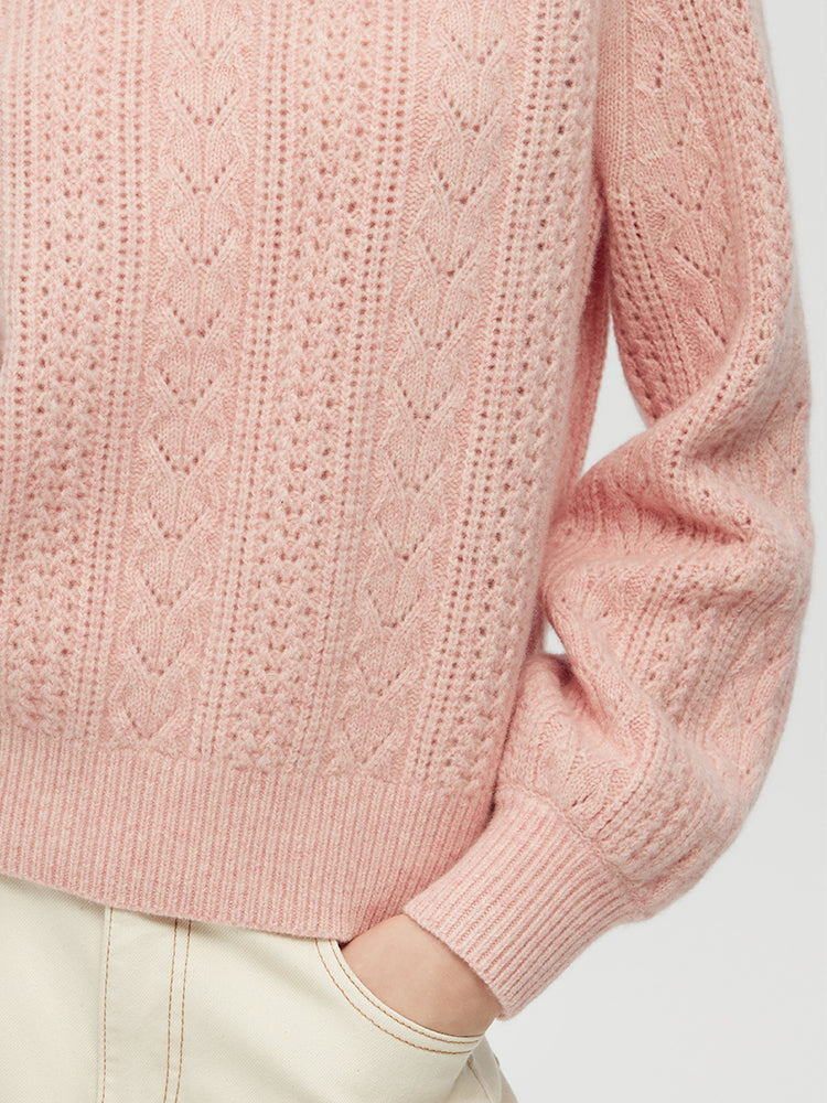 Valmere™ | Wool Blend Cable Knit Sweater
