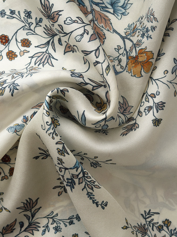 Valmere™ | 90 Square Printed 14 Momme Mulberry Silk Scarf