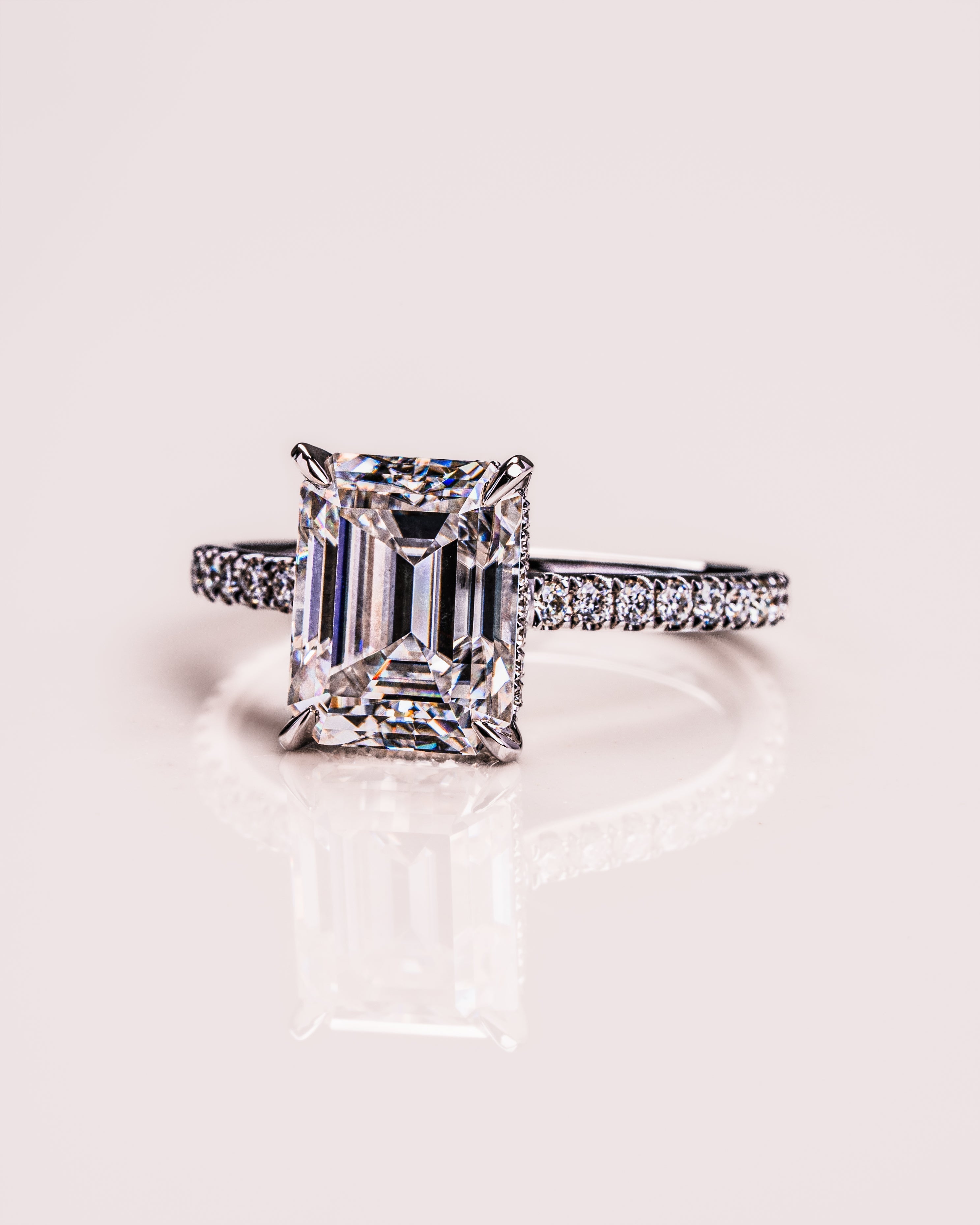 Jasmine (with Pavé) - Emerald | Silver