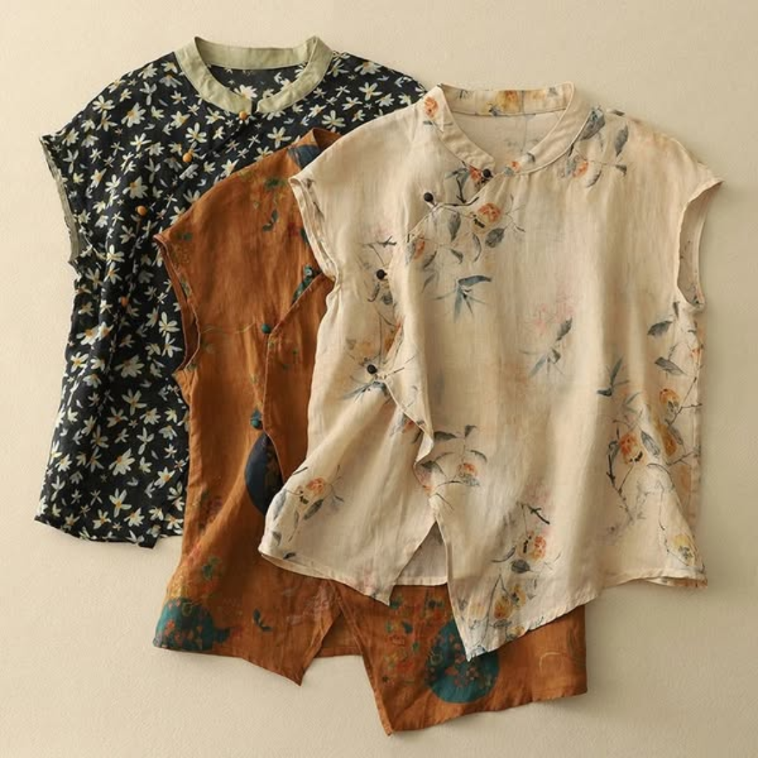 Valmere™ | Elegant Linen Top